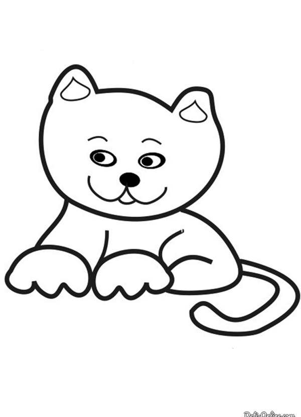 Кошка рисунок для детей