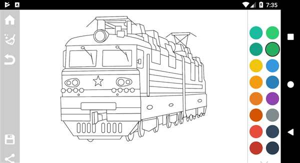 Тепловоз раскраска