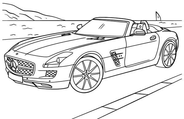 Раскраска Мерседес CLS 63 AMG