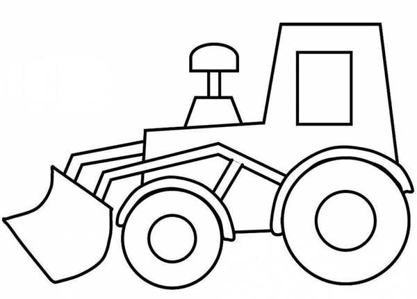 Raskraska для детей Traktor