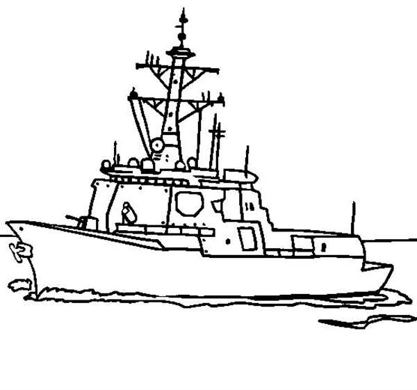 Катер рисунок