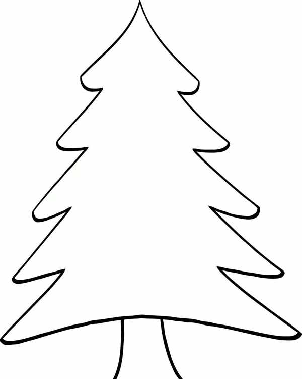 Елка раскраска