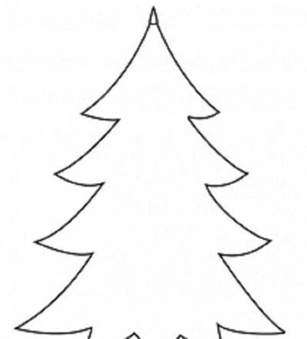 Елка раскраска
