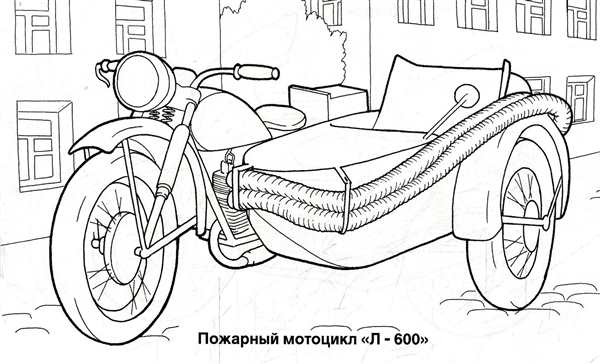 Мотоцикл рисунок