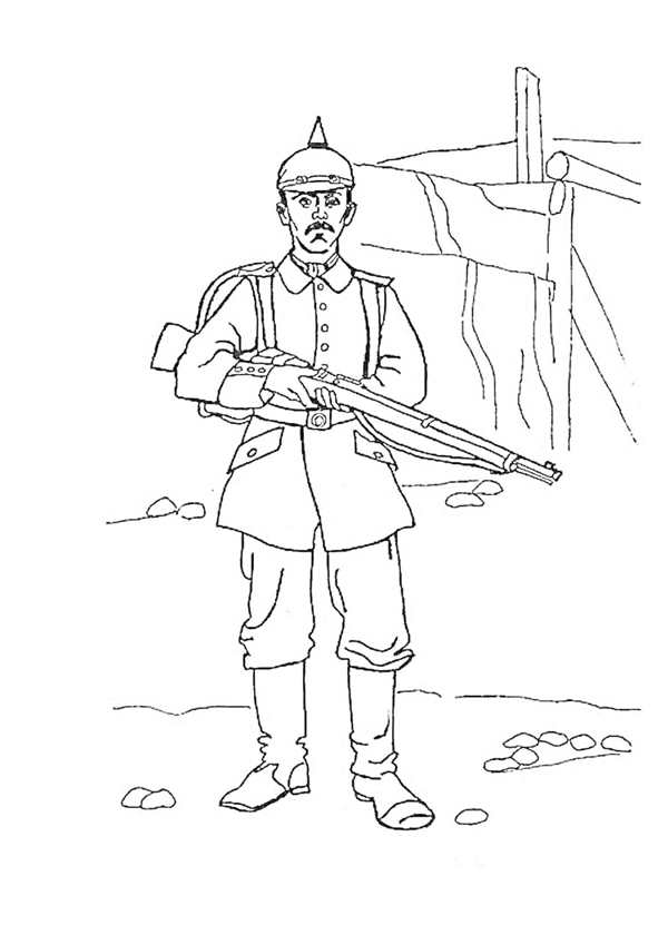 Военные раскраски для детей