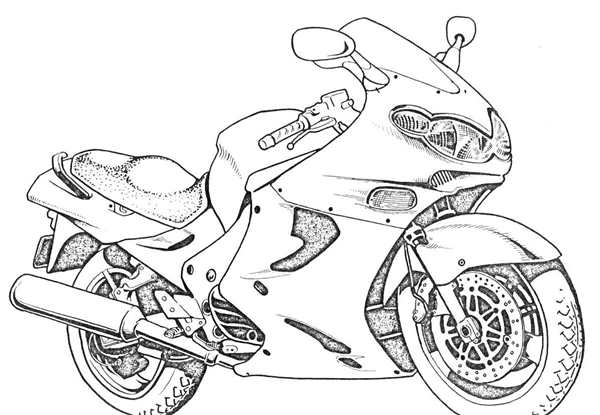 Раскраска мотоциклов Honda CBR