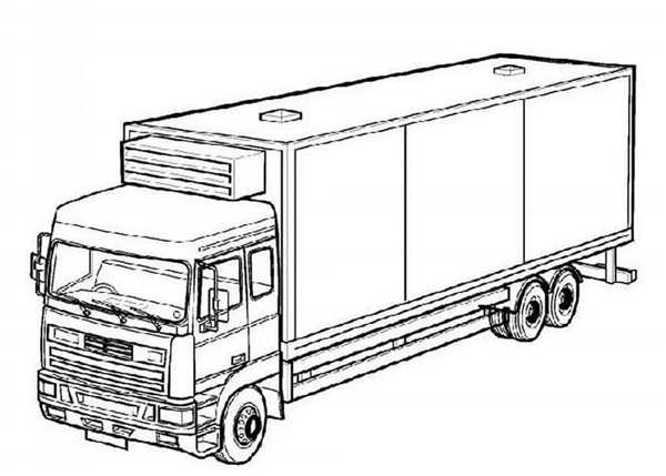 Раскраска КАМАЗ 5511