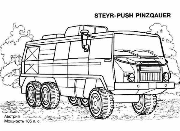 Раскраски для мальчиков Военная техника