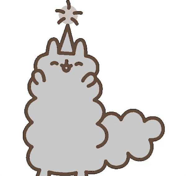 Кот Пушин раскраска