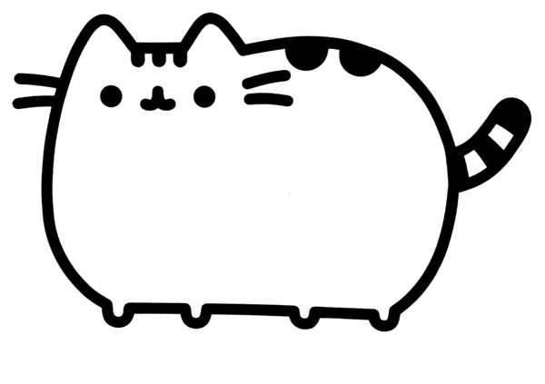 Раскраска котики Пушины
