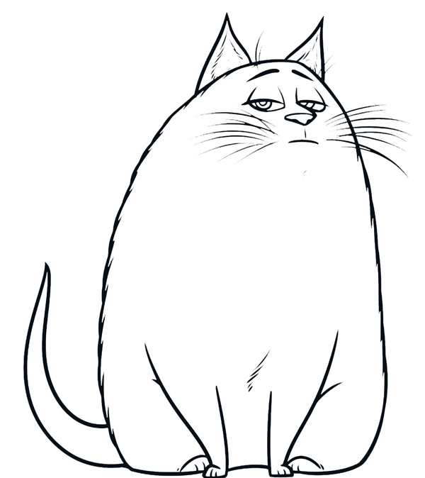 Раскраски смешные котики