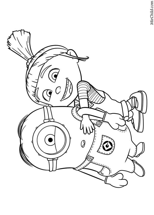 D&M раскраска Minions. Я люблю миньонов