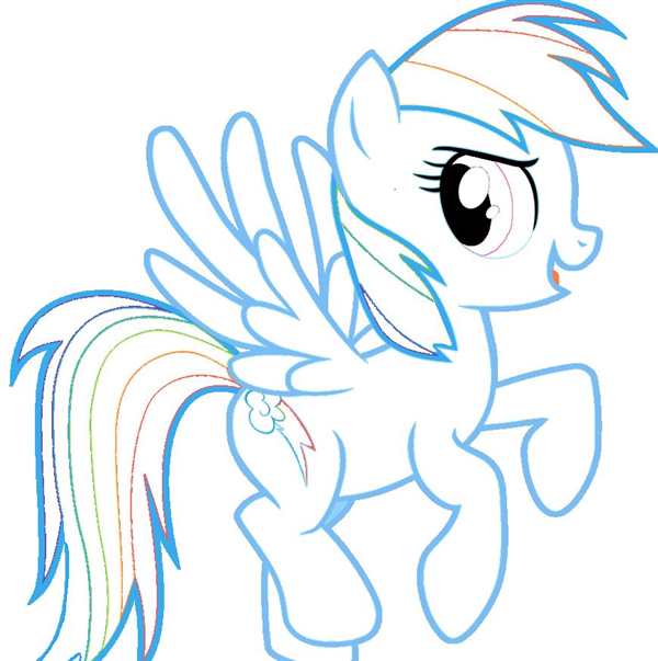 Раскраска my little Pony Флаттершай