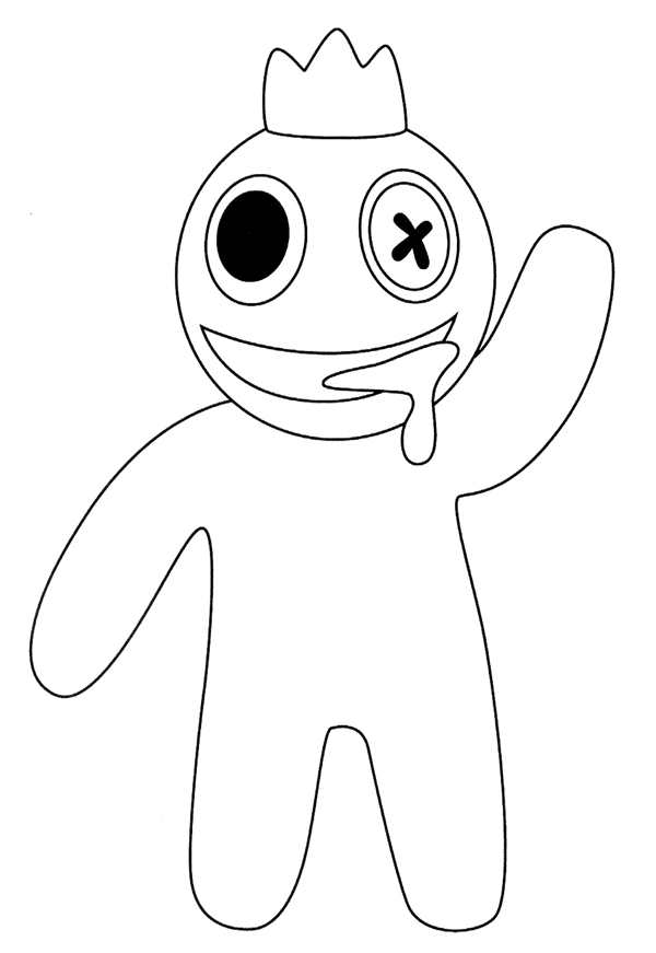 Rainbow friends Roblox раскраска