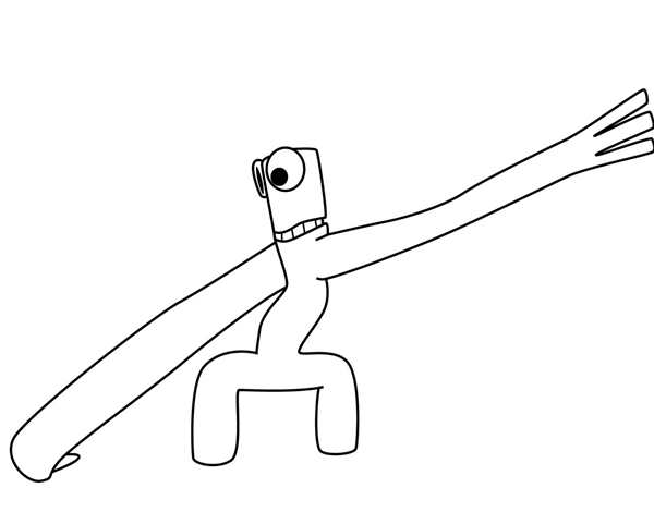 Раскраска Rainbow Friends Всё о любимых героях