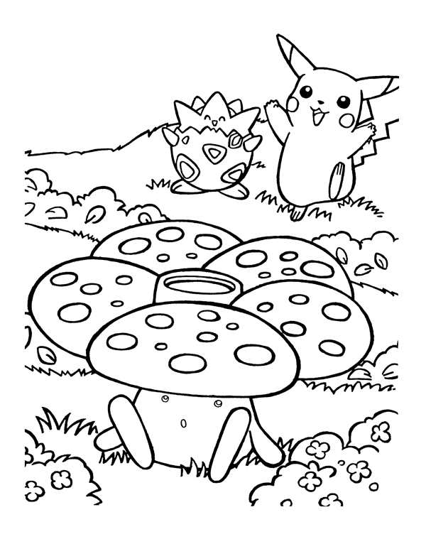 Покемон Raichu раскраска