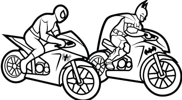 Раскраска мотоцикла Honda CBR 600