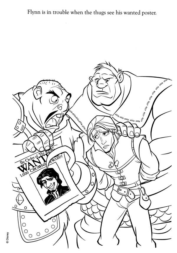 {Раскраски Tangled бумажные}