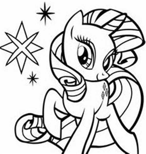 My little Pony раскраска Рарити