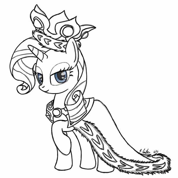 My little Pony раскраска Рарити