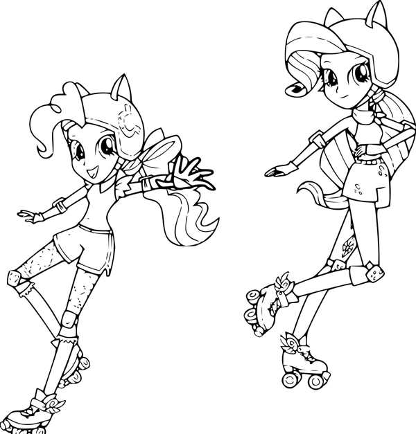 My little Pony Эквестрия герлз раскраски
