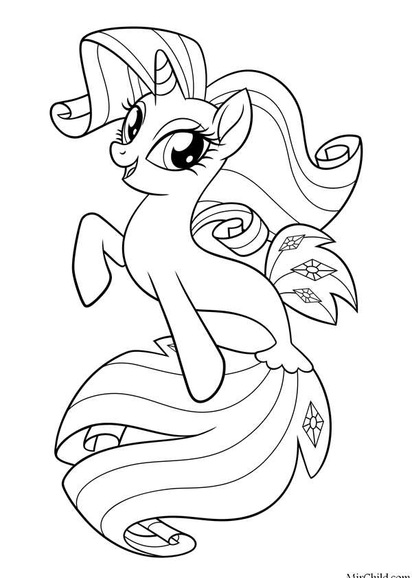 My little Pony раскраска