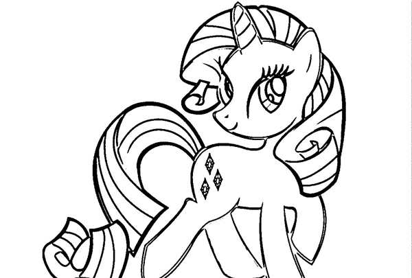 My little Pony раскраска Рарити