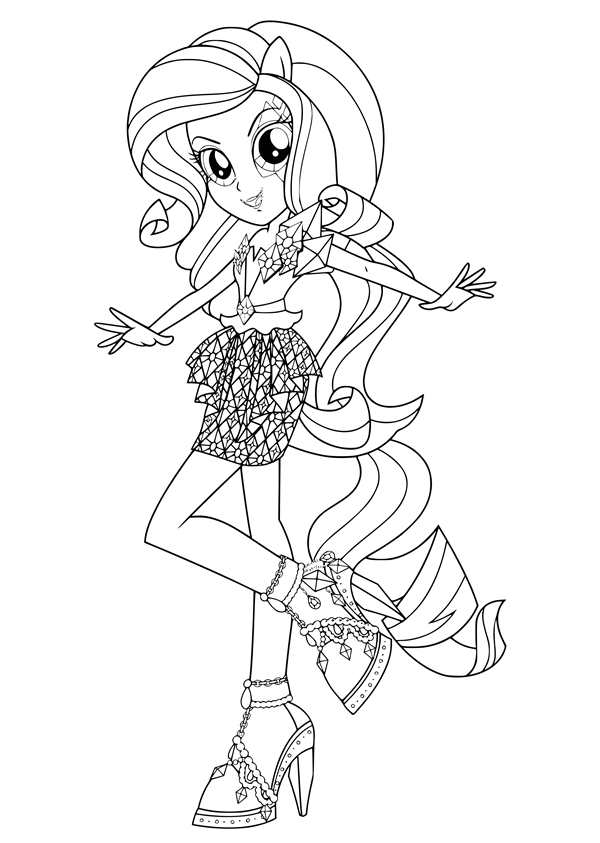 My little Pony раскраска Рарити