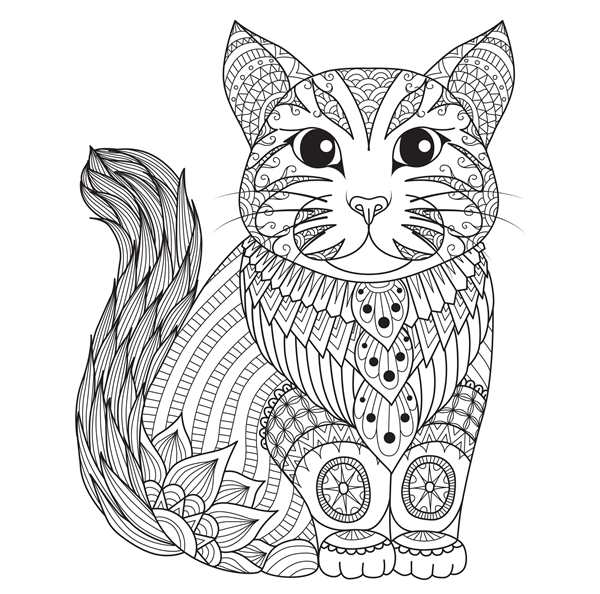 Раскраска кот