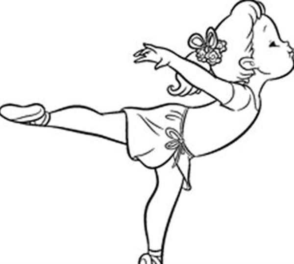 Гимнастка рисунок карандашом
