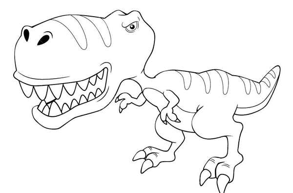 T-Rex мир Юрского периода раскраска