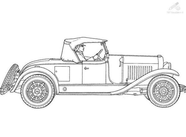 Автомобили (раскраски)