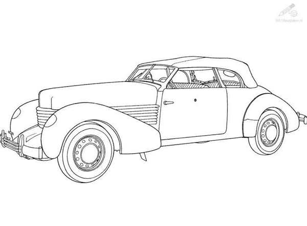 Автомобили (раскраски)