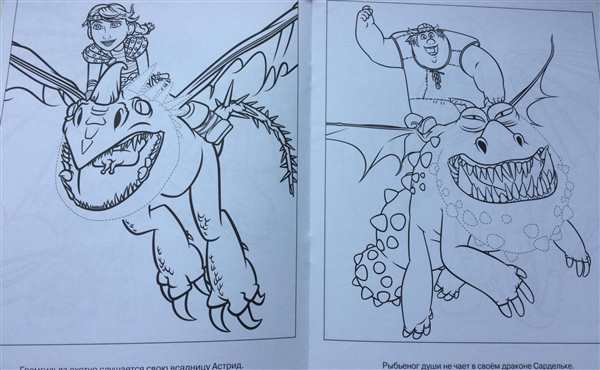 Раскраска Беззубика и Иккинга