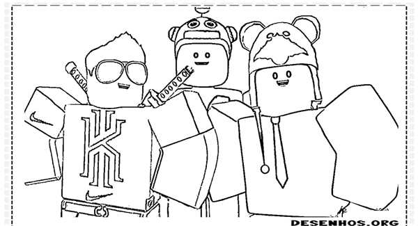 Roblox раскраска скины