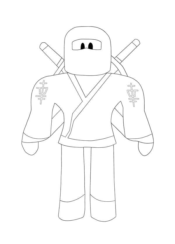 Roblox раскраска