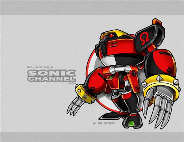 Раскраска Робот Е102 Гамма из SonicAdventure