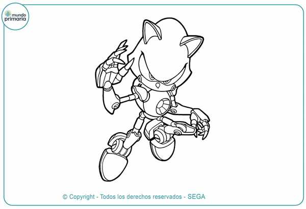 Раскраска Робот Е123 Омега из Sonic