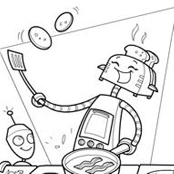 Роботы картинки раскраски