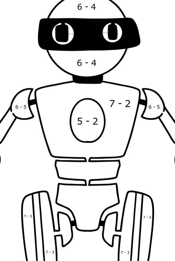 Раскраски для детей 6-7 лет роботы