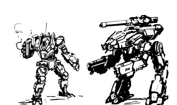 Раскраска Робот против Змеха Zombie Mech
