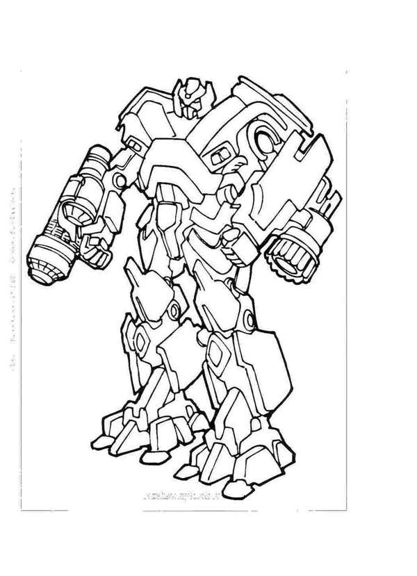 Раскраска Робот против Змеха Zombie Mech