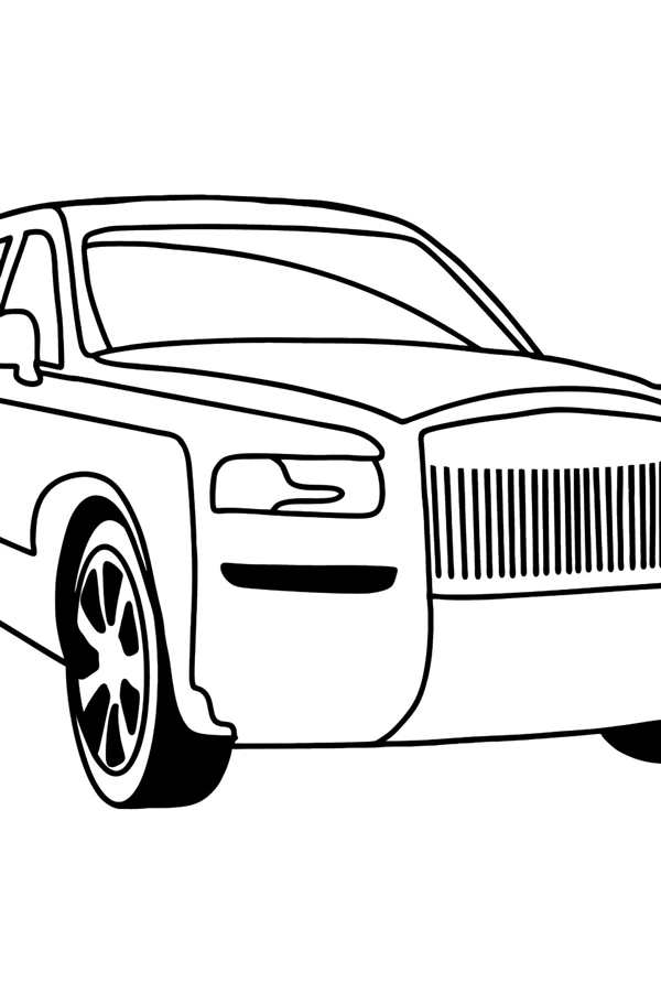 Раскраска RollsRoyce KalinaCreative Colors for Luxury Dreams