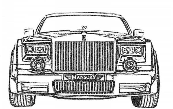 Раскраска Rolls Royce Cullinan