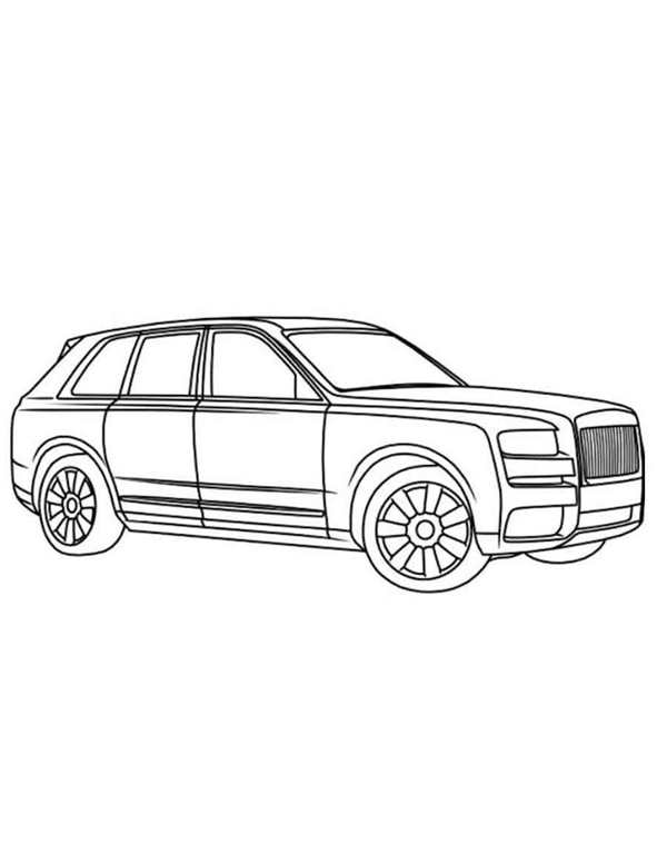 Раскраска RollsRoyce Spectre Волшебный Спектр для Творчества