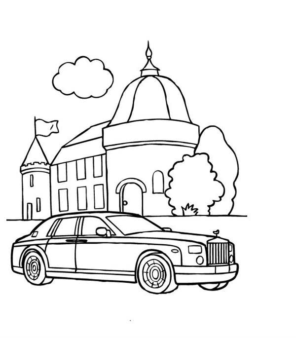 Раскраска RollsRoyce Spectre Волшебный Спектр для Творчества