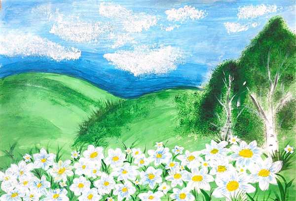 Рисунки для раскрашивания цветы