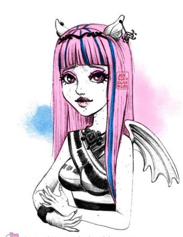 Monster High раскраски Рошель