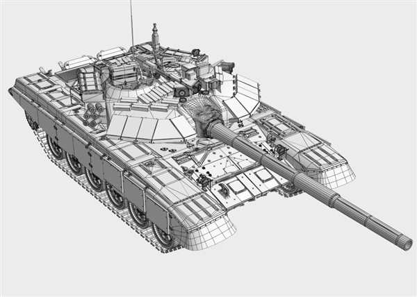 Танк т-80 рисунок