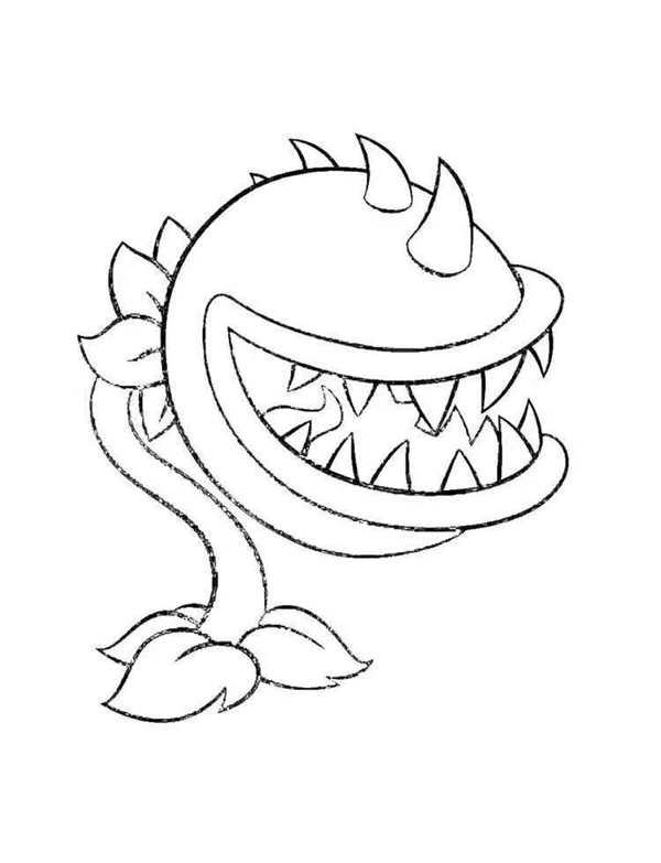 Plants vs Zombies раскраска